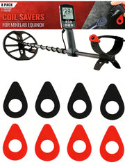 Rubber Teardrop Coil Savers Washers for Minelab Equinox Metal Detectors