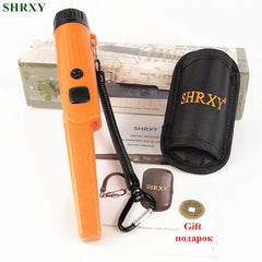 SHRXY Metal Detector Pointer TRX Pinpoint GPII Waterproof Hand Held Static Induction with 9V USB Rechargeable Battery