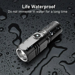 10000 Lumens Mini Powerful Led Flashlight 3 Modes Usb Rechargeable Flash Light Torch Lamp Flashlights