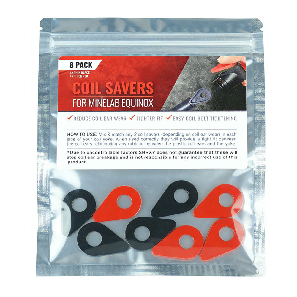 Rubber Teardrop Coil Savers Washers for Minelab Equinox Metal Detectors