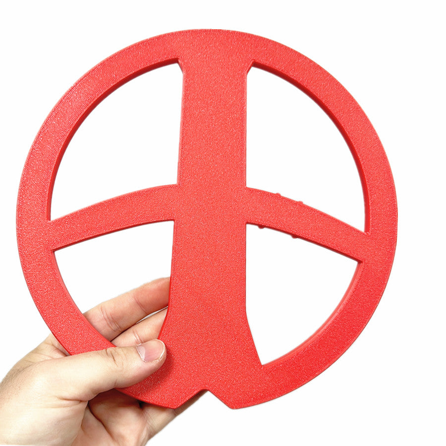 Metal Detectors Bumper Great 9” Round DD Search Coil Cover Skid Plat for XP Deus TPU Red