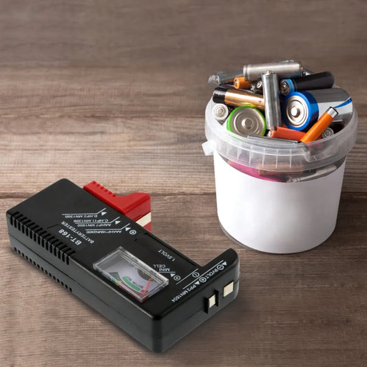 Shrxy Digital Battery Tester Volt Checker for Multiple Size Battery Electric Battery Monitors