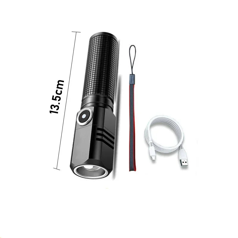 10000 Lumens Mini Powerful Led Flashlight 3 Modes Usb Rechargeable Flash Light Torch Lamp Flashlights