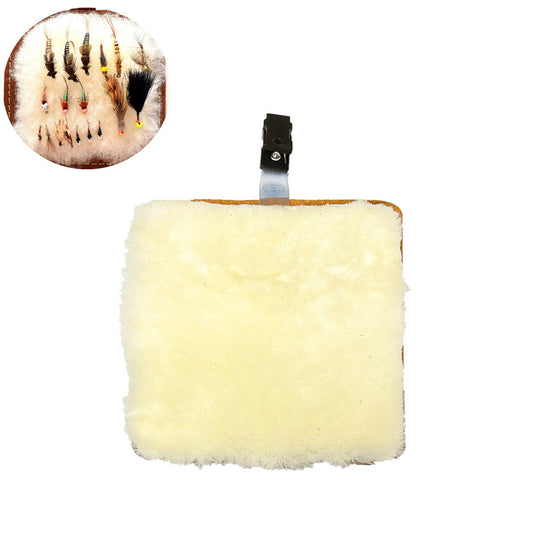 Sheepskin Patches Fly Fishing Fly Dryer Flies Felt Wallet  Fishermen Felt Wallet