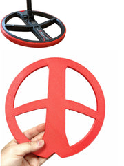 Metal Detectors Bumper Great 9” Round DD Search Coil Cover Skid Plat for XP Deus TPU Red